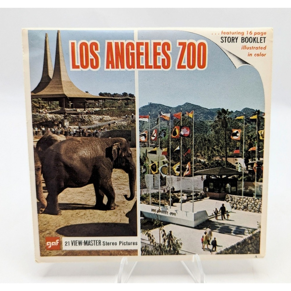 Vintage GAF View-Master Los Angeles Zoo 3 Reel Pack